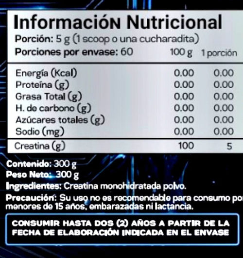 Creatina  Fitrium 100% Pura 300GR