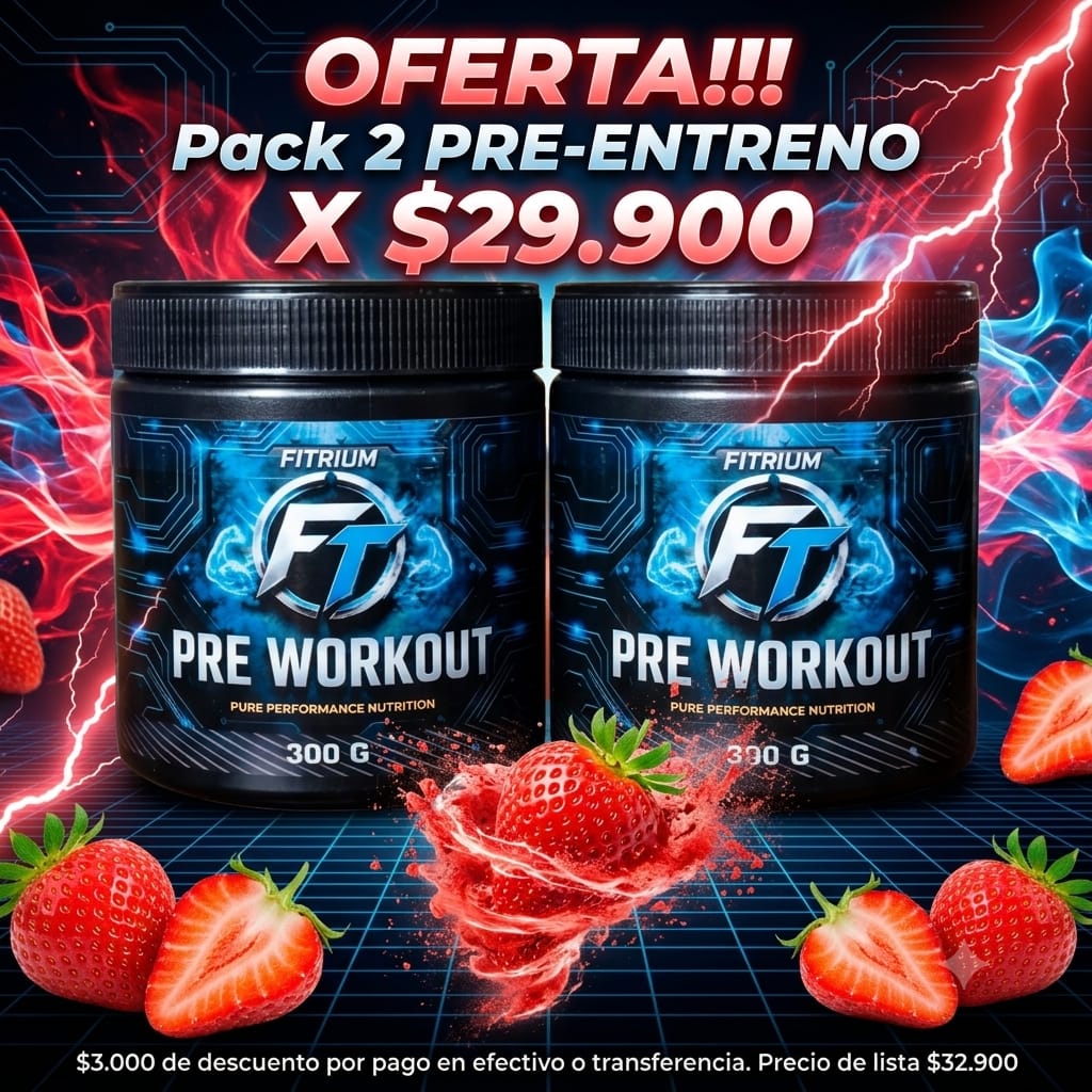 Pack 2 Pre-entreno Frutilla